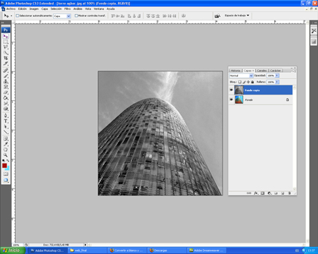 Convertir una fotografia color en Blanco y Negro con Photoshop CS3